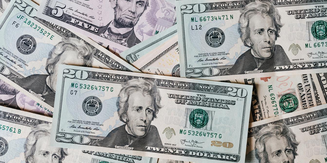 Market chart and macro headlines for USD this week