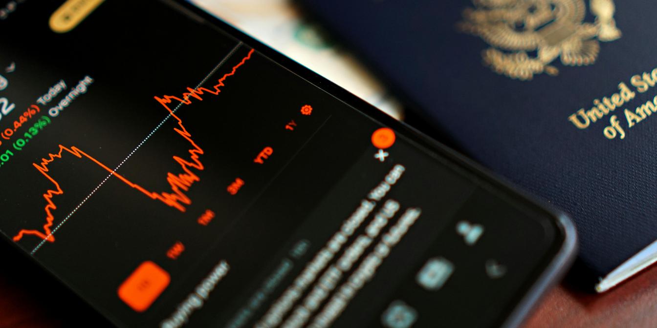 Market chart and macro headlines for USD this week
