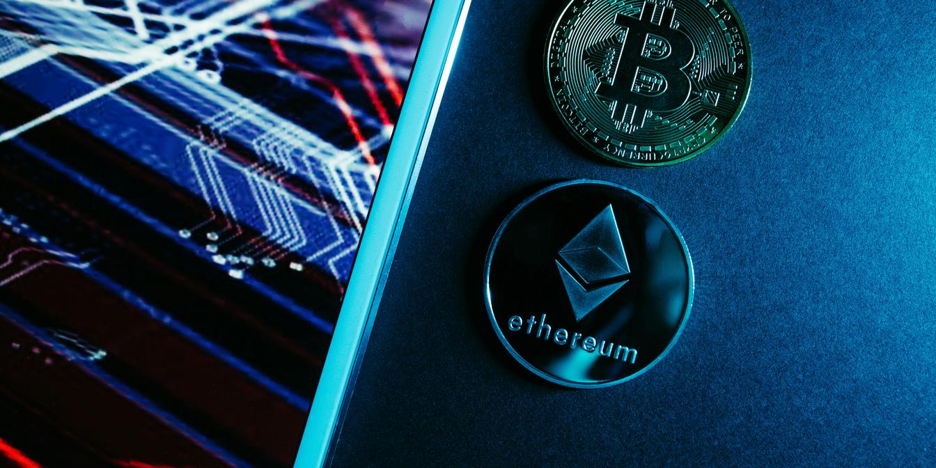 Market chart and macro headlines for BTCUSD this week